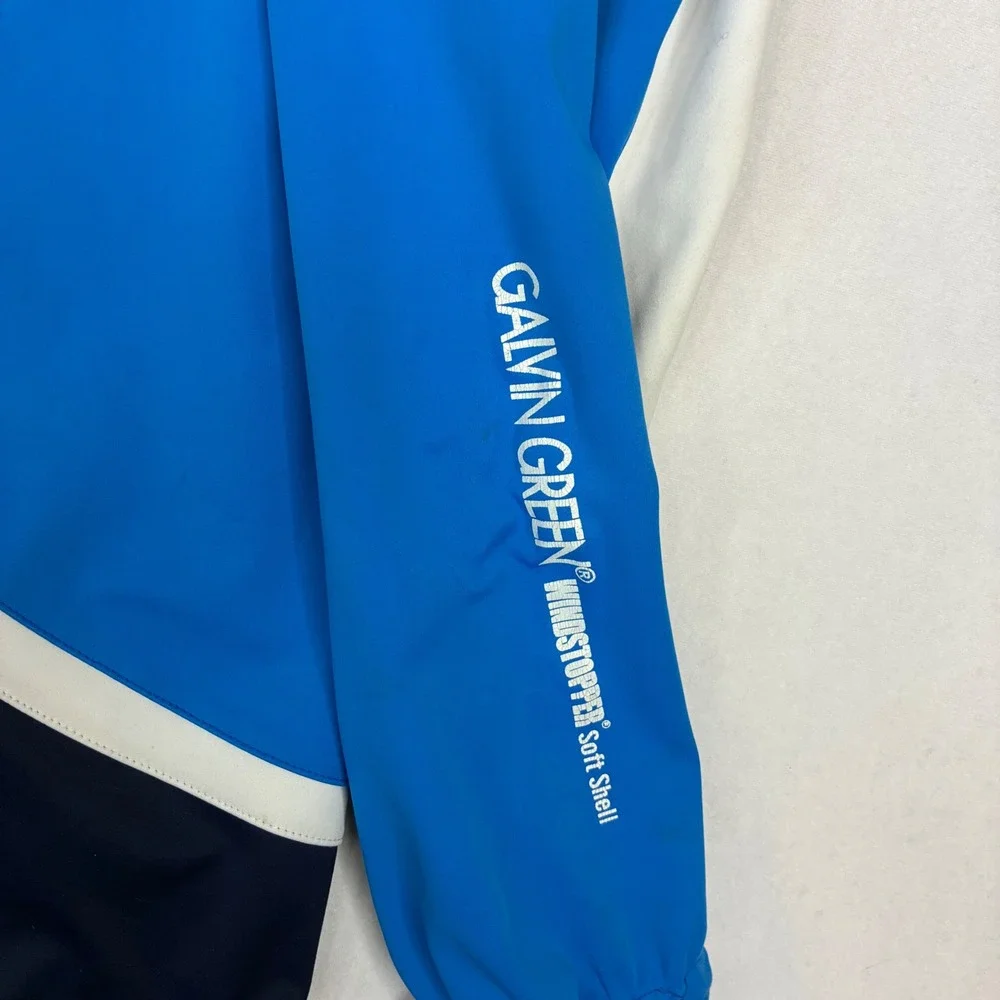 Galvin Green Windstopper Soft Shell Men XL Blue Navy Quarter Zip Golf Pullover